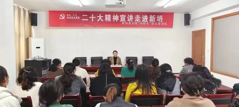 盐城射阳妇联：树品牌 抓成效 理论宣讲“红”动“半边天”