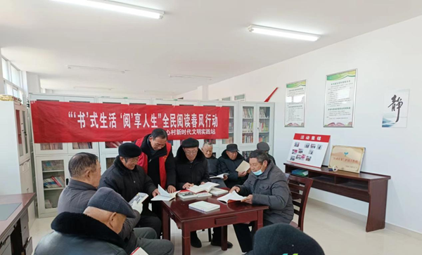 江苏射阳千秋镇：全民阅读赋能量 党员冬训伴书香